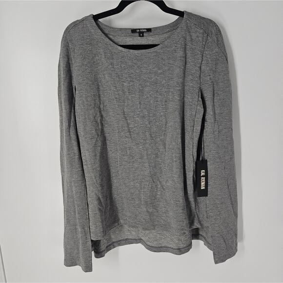 Kal Rieman Heather Grey Cape Sweatshirt S - Picture 3 of 10
